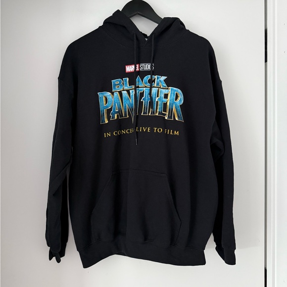 Marvel Black Panther Black Hoodie - Picture 1 of 3